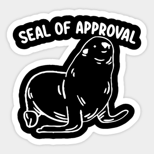 seal of approval funny seal ocean life Sticker